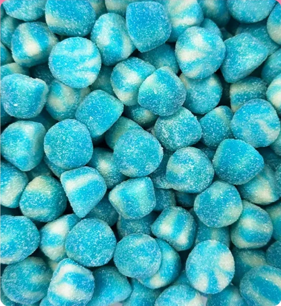 Bisous twist bleu sucré