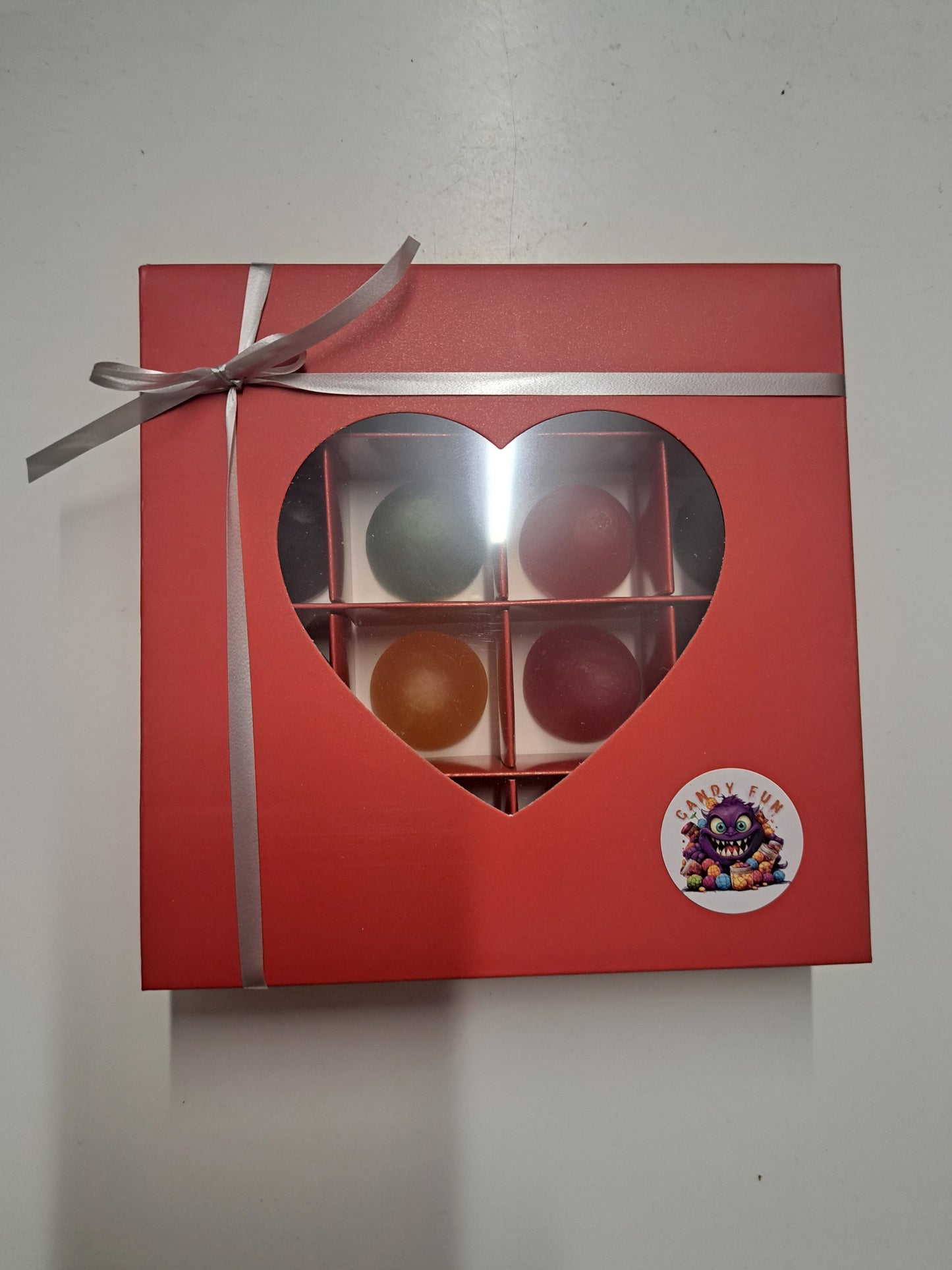 Boite coeur rouge cuberdon