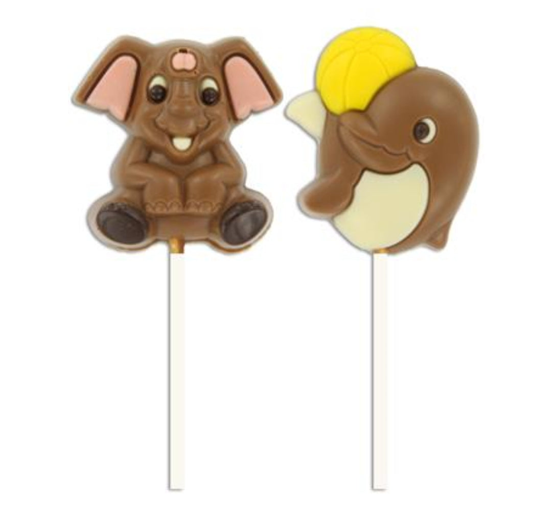 Sucette en chocolat(éléphant ou dauphin)